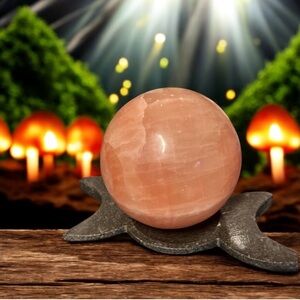 Strawberry Calcite Large Sphere